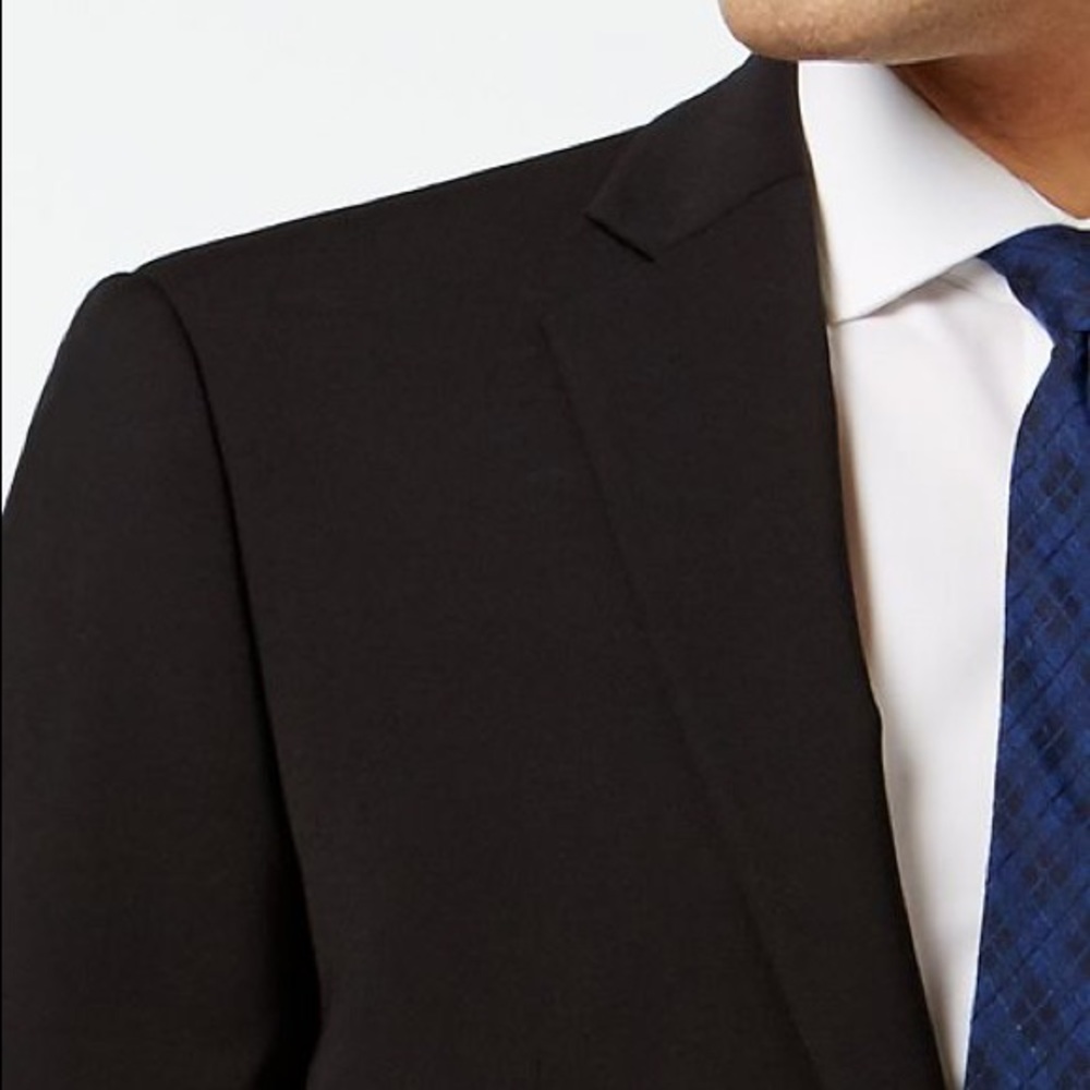 NWT Calvin Klein Infinite Stretch Black Men's Suit Jacket Separates 42R - Picture 11 of 13